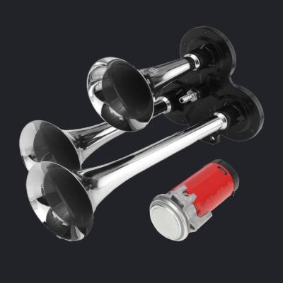 China Three Trumpet air horn with compressor (HS-2019C) for sale