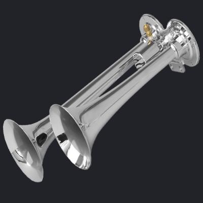 China Dual Trumpet Chrome Air Horn raised base (HS-1012) for sale