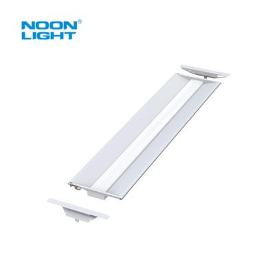 China NoonLight DLC5.1 Stacked Design 1x4 LED Troffer Retrofit Gloss White Painting for sale