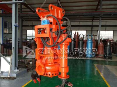 China Excavator use hydraulic driven submersible slurry sand pump for sale