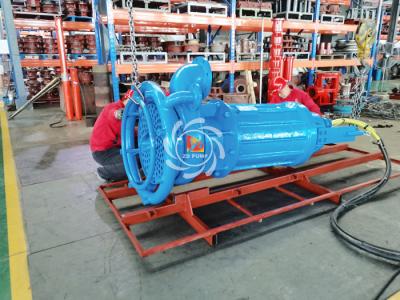 China Durable 110kw electric submersible sand slurry pump with water jetting agitation for sale
