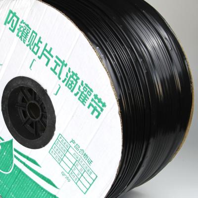 China Black Drip Irrigation Tape 16mm Diameter Garden Drip Tape For Large Scale Farming for sale