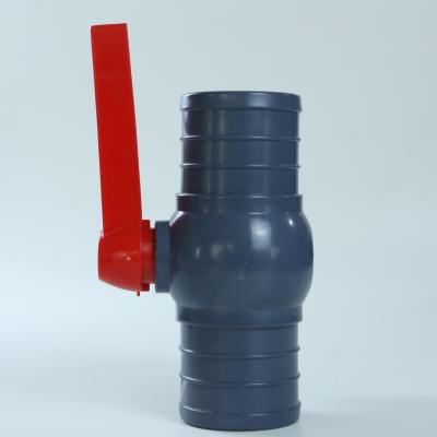 Κίνα Εξοικονόμηση νερού Ρίχτρα 3 οδοι πλαστική βαλβίδα μπάλας Προσαρμόσιμη βαλβίδα PVC 3 οδοι προς πώληση