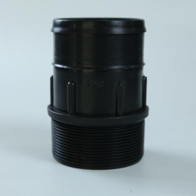 China Corrosion Resistant Drip Line Hose Connector Irrigation Joint Black for sale