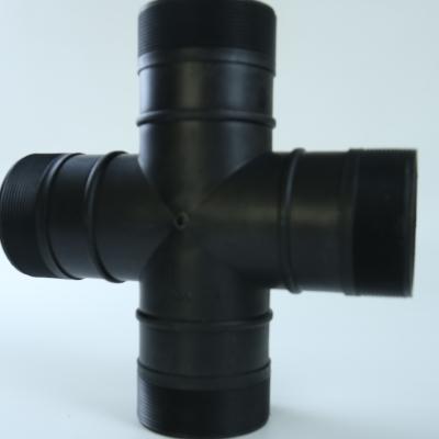 China Water Saving Eco Friendly Irrigation Pipe Tee Corrosion Resistant Cross Way for sale