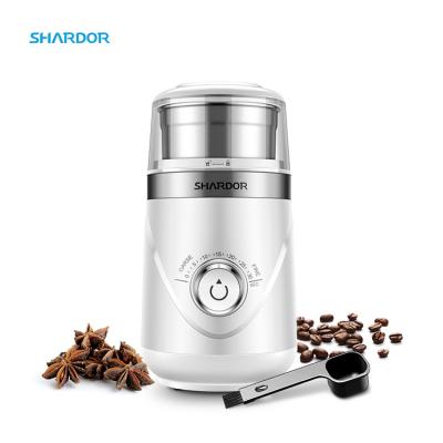 China Timing Knob Coffee Bean Grinder Stainless Steel Automatic Adjustable Burr Grinder for sale