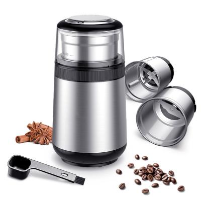 China Blade Silver Portable Electric Coffee Grinder Detachable ABS Easy Operation for sale