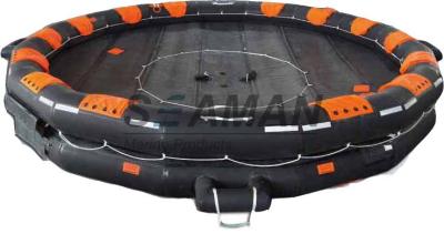 China 50 / 100  Person Open Reversible Inflatable Life Raft / Marine Life Raft for sale