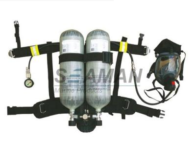 China Marine EC / MED Ship's Wheel Mark Air Breathing Apparatus With Two Cylinder / SCBA Set for sale
