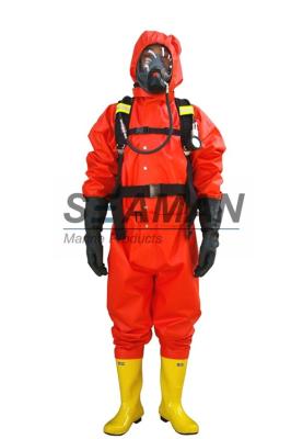 China Marine Fire Fighting Suit Light Duty Chemical Protective Coverall Suit for sale