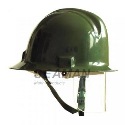 China Custom Marine Fire Fighting Helmet / Firefighter Rescue Helmet With Face Mask for sale