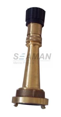 China Jet Spray Brass Fire Hose Nozzles Copper For Marine Firefighting for sale