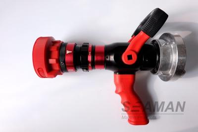 China Automatic 4 Position High Pressure Fire Hose Nozzles Fire Pistol Adjustable Flow Rate for sale