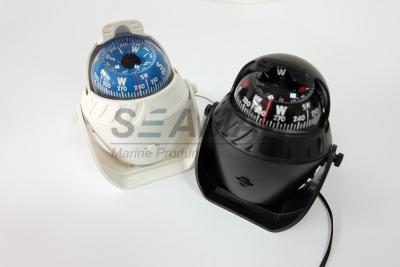 China Plastikmarineseeboots-Kompass mit LED heller weißer/Schwarz-Farbe zu verkaufen