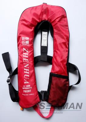 China EN ISO12402-3 CE 150N Inflatable Adult Life Jacket Vest With Safety Harness & Lifeline for sale
