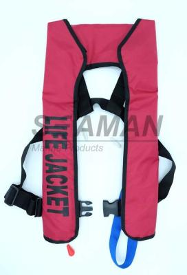 China 150N EN / ISO Automatic Inflatable Life Jackets 210D Nylon TPU Single Air Chamber for sale