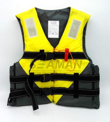 China Jetski Yellow Color Water Sports Leisure Life Jacket Flotation Adult Life Vest for sale