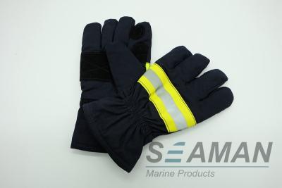 China Fogo marinho do equipamento da luta contra o incêndio da segurança - luvas retardadoras do bombeiro do salvamento do algodão à venda