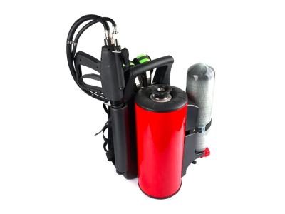 China 12L Water Mist Backpack Fire Extinguisher Gun With 30Mpa Work Air Pressure for sale