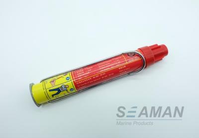 China Red Inflatable Life Raft Marine Pyrotechnic Hand Flare Ship Wheel Mark for sale