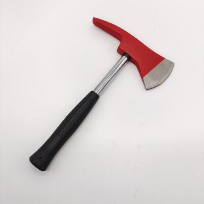 China Steel Short 32cm Fireman Fire Rescue Axe With Plastic Handle for sale