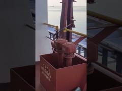 CCS Aluminium Wharf Ladder With Hand Rails & Socket For Dock , Port