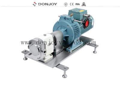 中国 Donjoyのチョコレート移動のための3つの許可の回転子が付いている回転式丸い突出部ポンプ 販売のため