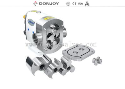 China Donjoy TUL-25 horizontal rotor lobe  pump with butterfly rotors and signle seal for sale