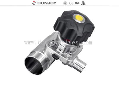 Китай DONJOY Санитарный диафрагменный клапан /Три-Т портовый клапан с сварными концами с пластиковой ручкой продается