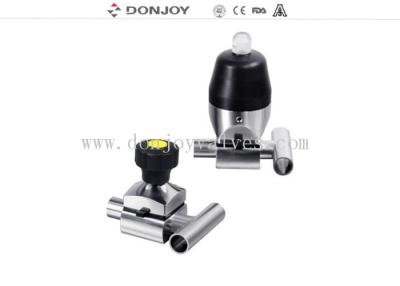 China El acero inoxidable 316L mini - mecanografíe a camiseta la válvula de diafragma de tres vías para el proceso higiénico del phamacy en venta