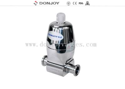 China válvula de diafragma sanitária da braçadeira da maneira direta de 316L SS com atuador de aço inoxidável à venda