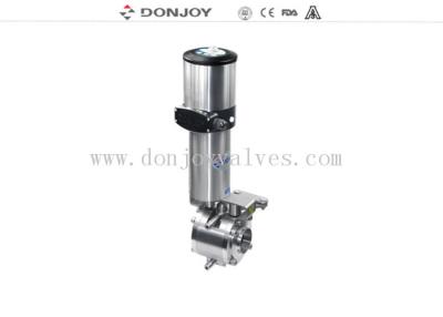 China Donjoy Sanitary MixProof Butterfly Valve Double Seat Butterfly Valve B Type for sale
