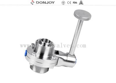 China SS316L RJT Thread Manual Butterfly Valves With Long Pull Handle for sale