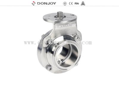 China 1.5 INCH high quality stainless steel 316l butterfly valves with ISO5211 bracket for sale