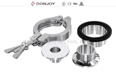 China DN10-DN300 Stainless Steel Sanitary Clamp Fittings Sterile Clamp Union for sale