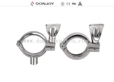China Sanitary Stainless Steel High Pressure Hose / Pipeline Clamp 13MHP SS304 for sale