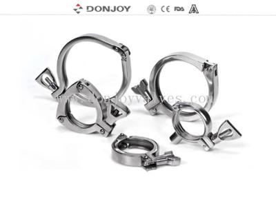 China Heavy Duty Clamp DIN 10-DN300 Size With Wing Nut Sandblasting Finish for sale