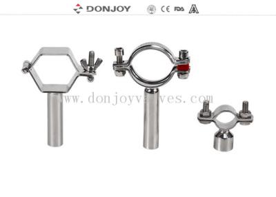 China SS304 Heavy Duty Clamp Pipe Holder / TC Clamp / Pipe With Thread Or Bar for sale
