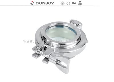 China DONJOY quality clamp union sight glass with tempered glass 120 degree max temperature for sale