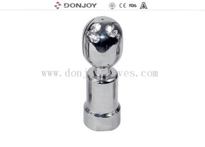 China SUS304 Rotary Tank Spray Balls Thread Connection Elliptial / Round Ball for sale