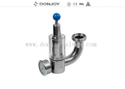 China 316L Pressure Safety Valve With Pressure Guage exhaust valve with glass window for sale