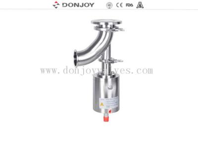 China DONJOY DN100 Sanitary pneumatic elbow tank bottom valve for sale