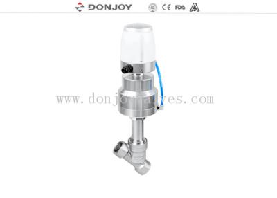China ss316L BSP Thread  Pneumatic Angle Seat Valve with Mini- C-Top for sale