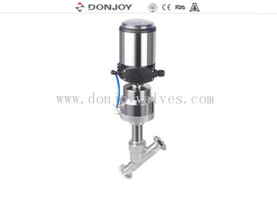 China SS316L Regulating control  Pneumatic angle seat valve with Tri clamp for sale