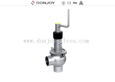 China Manual regulating 304 / 316L reversing seat valve with rotary handle 1'' - 6'' for sale