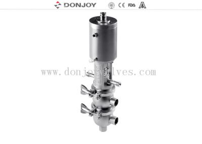China Configuration Aseptic Pneumatic SS304 SS316 Divert Seat Valve for sale