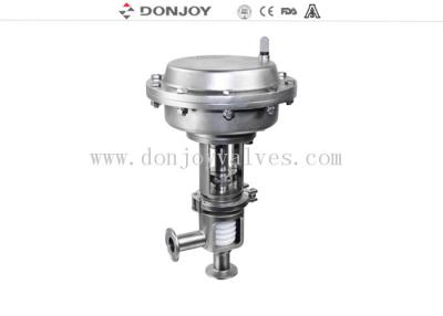 China Stainless steel sanitary diaphragm regulating pneumatic reversing valve with square positioner for sale