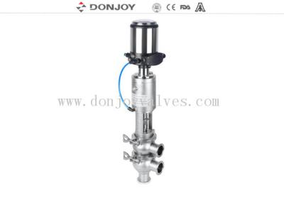 China Donjoy 316L  sanitary reversing seat valve  with pneumatic actuator  with control head C-TOP for sale