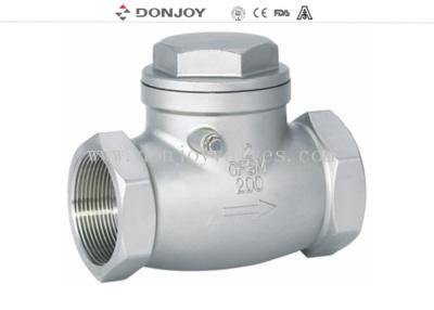 China SS304 /SS316L ,Stinaless steel  BSP Female thread swing Check valve, for sale