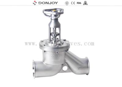 Chine Certification professionnelle d'OIN de FDA de valve d'angle d'acier inoxydable de contrôle de main à vendre